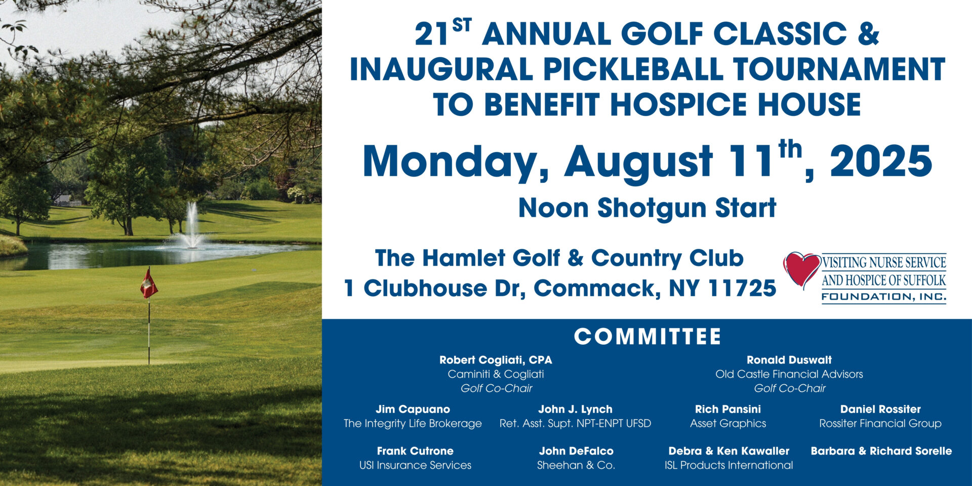 VNSHS- Header for 21st Annual Golf Classic